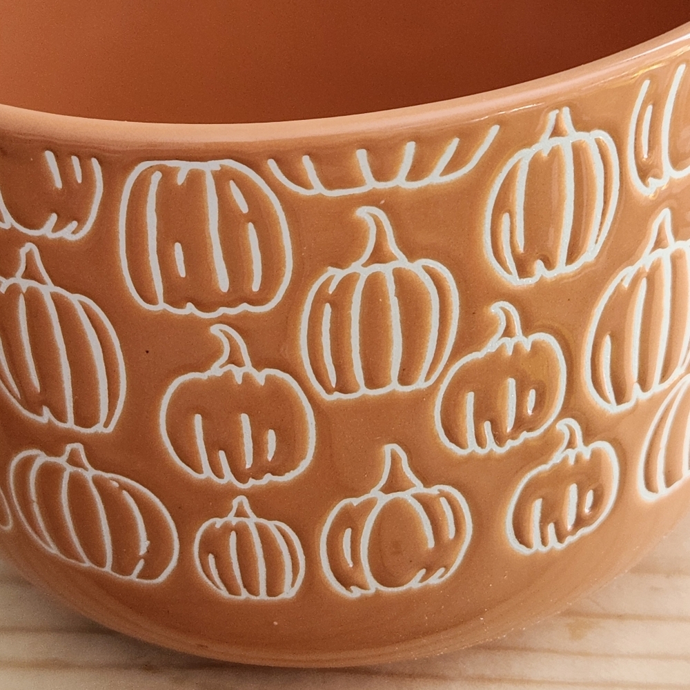 Fall Pumpkin Oversized Ceramic Terracotta Color Mug - Picture 6 of 15